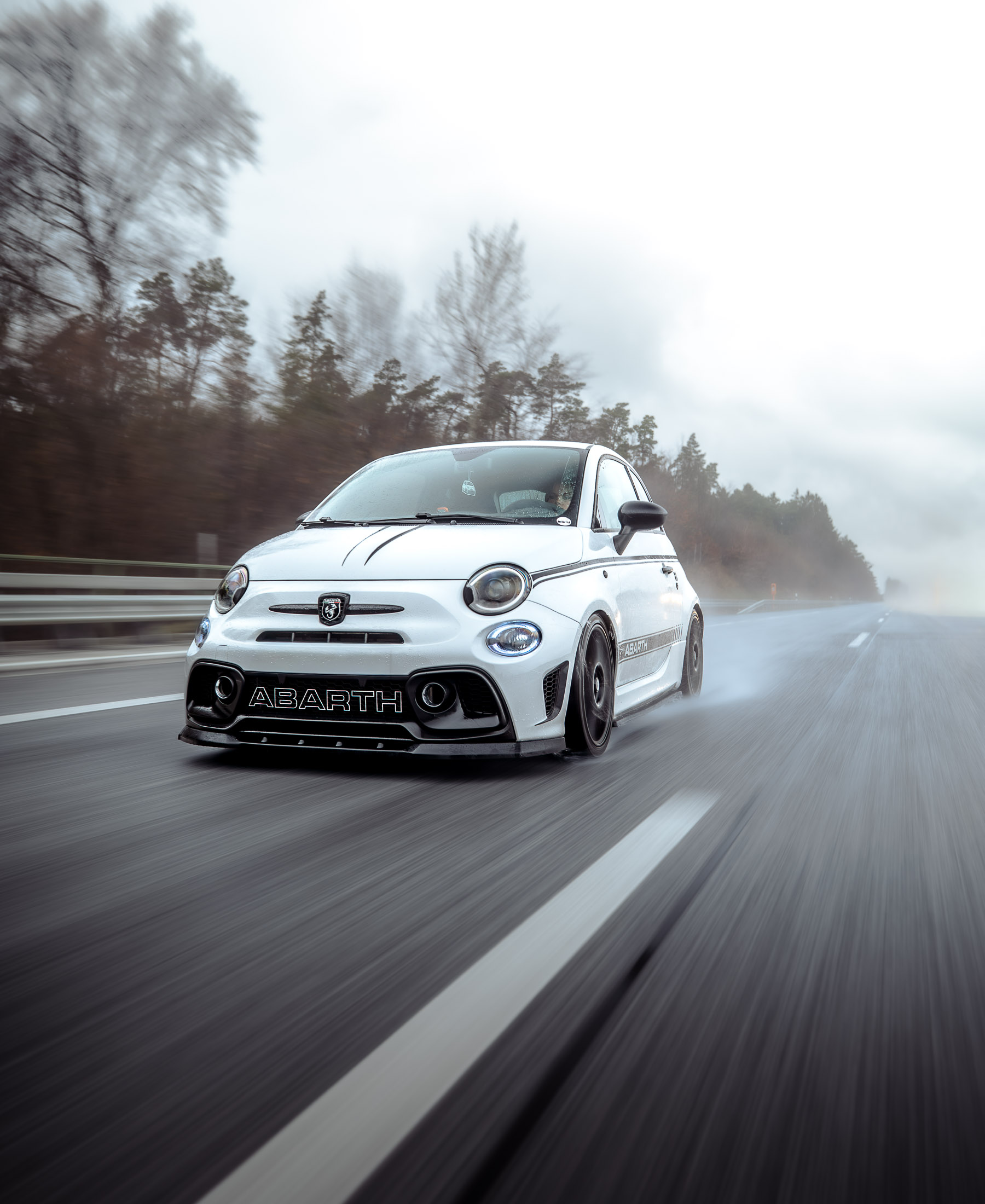 Abarth 595 Rolling Shot Autobahn